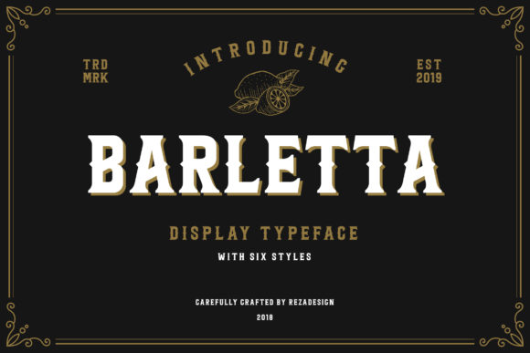 Barletta Font preview